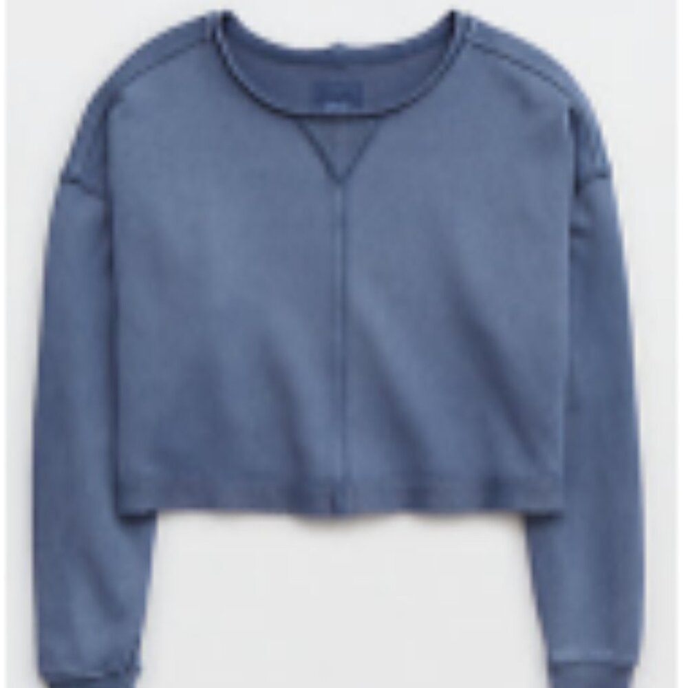 Aerie Beach Party Cropped Crewneck